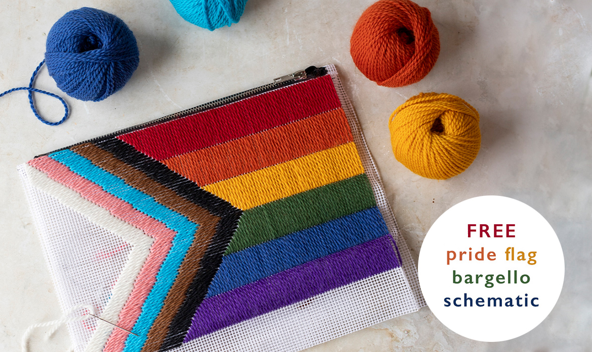toft pride free pattern download schametic toft yarn wool bag clutch purse